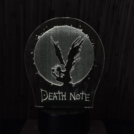 Акриловий світильник-нічник Зошит Смерті білий tty-n000305