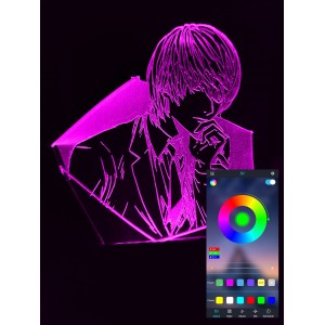 Акриловый светильник-ночник управление с телефона Тетрадь Смерти Лайт tty-n000841