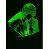 Акриловый светильник-ночник Тетрадь Смерти Лайт зеленый tty-n000836