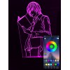 Акриловый светильник-ночник управление с телефона Тетрадь Смерти Лайт tty-n000848