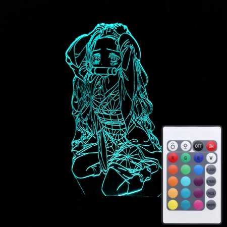 Акриловый светильник-ночник с пультом 16 цветов Незуко Камадо 2 tty-n001365