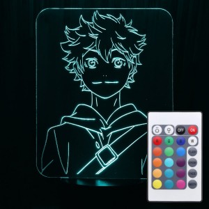 Акриловий світильник-нічник з пультом 16 кольорів Шоє Хіната tty-n000343