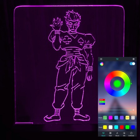 Акриловый светильник-ночник управление с телефона Хисока Мороу tty-n000605