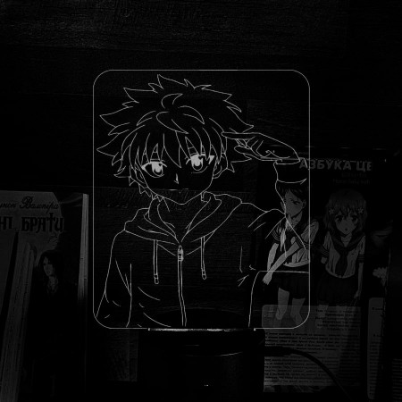 Акриловый светильник-ночник Киллуа Золдик белый tty-n000475