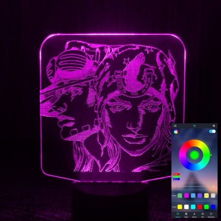 Акриловый светильник-ночник управление с телефона ДжоДжо tty-n001541