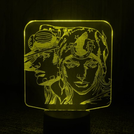 Акриловый светильник-ночник ДжоДжо желтый tty-n001538