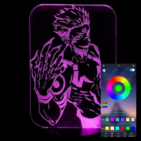 Акриловый светильник-ночник управление с телефона Юдзи Итадори tty-n000785