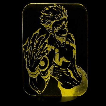 Акриловый светильник-ночник Юдзи Итадори желтый tty-n000261