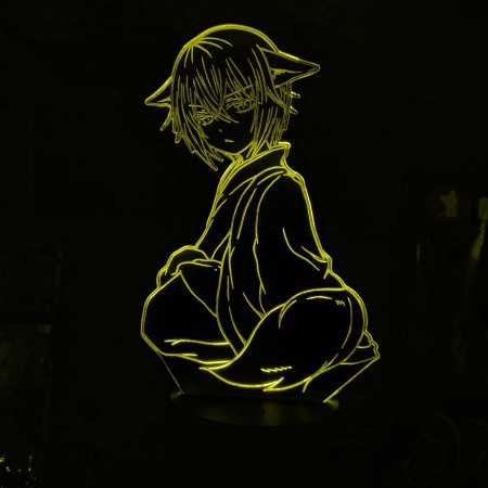 Акриловый светильник-ночник Томоэ 2 желтый tty-n001846