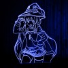 Акриловый светильник-ночник Мегумин (Коносуба) синий tty-n001017