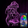 Акриловый светильник-ночник управление с телефона Мегумин (Коносуба) tty-n001023
