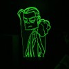 Акриловый светильник-ночник Dee Metal Family зеленый tty-n002117