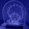 Акриловый светильник-ночник Изуку Мидория (Izuku Midoriya) синий tty-n000151
