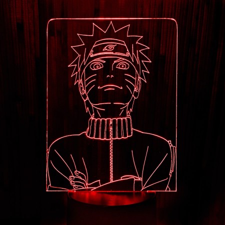 Акриловый светильник-ночник Наруто красный tty-n000067