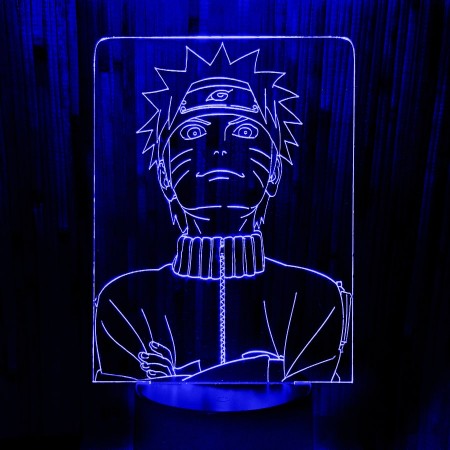 Акриловый светильник-ночник Наруто синий tty-n000069