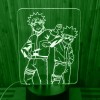 Акриловый светильник-ночник Наруто 3 зеленый tty-n000194