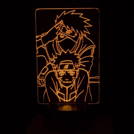 Акриловый светильник-ночник Наруто 5 желтый tty-n000237