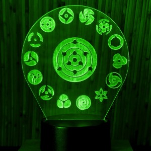 Акриловый светильник-ночник Наруто 7 зеленый tty-n000272