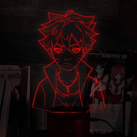 Акриловый светильник-ночник Баруто красный tty-n002090