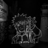 Акриловый светильник-ночник Minato Namikaze Naruto белый tty-n002169
