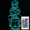 Акриловый светильник-ночник с пультом 16 цветов Наруто рамен tty-n000861