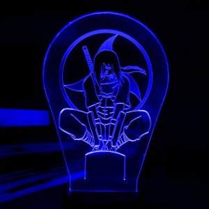 Акриловий світильник-нічник Учіха Ітачі 4 синій tty-n001437