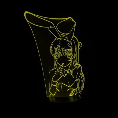 Акриловый светильник-ночник Маи Сакурадзима желтый tty-n001671