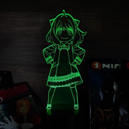 Акриловый светильник-ночник Anya SPY x FAMILY зеленый tty-n001753