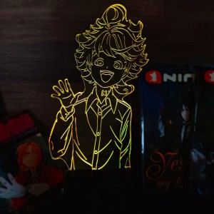 Акриловый светильник-ночник Емма The Promised Neverland желтый tty-n001769