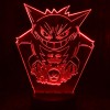 Акриловый светильник-ночник Покемон Генгар красный tty-n001243