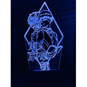 Акриловый светильник-ночник Кэн Канеки 2 (Ken Kaneki) синий tty-n000905