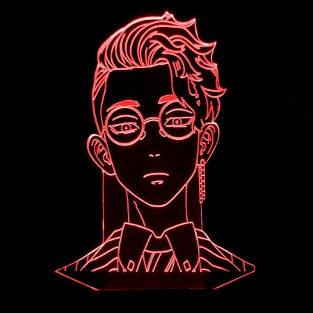 Акриловый светильник-ночник Сюдзи Ханма красный tty-n001425