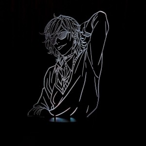 Акриловый светильник-ночник Аято Юри белый tty-n000250