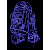 Акриловый светильник-ночник Звездные Войны R2-D2 синий tty-n000713