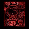 Акриловый светильник-ночник Хелоу Китти зимняя красный tty-n001264