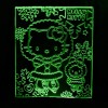 Акриловый светильник-ночник Хелоу Китти зимняя зеленый tty-n001263