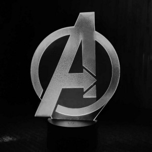 Акриловый светильник-ночник Мстители белый tty-n001707