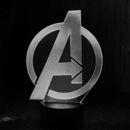 Акриловый светильник-ночник Мстители белый tty-n001707