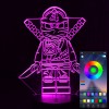 Акриловый светильник-ночник управление с телефона LEGO Ниндзяго tty-n001352