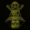 Акриловый светильник-ночник LEGO Ниндзяго желтый tty-n001349