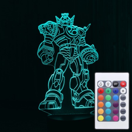 Акриловий світильник-нічник з пультом 16 кольорів Трансформер tty-n001330
