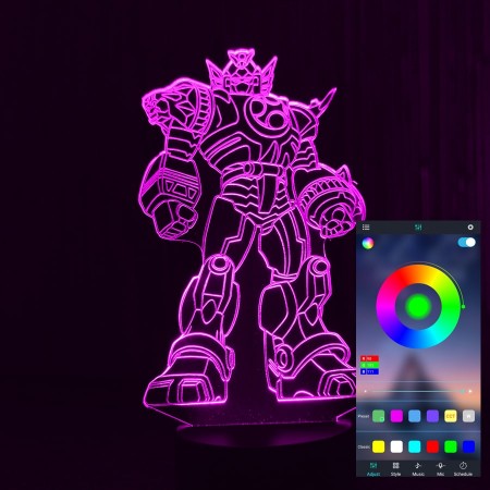 Акриловый светильник-ночник управление с телефона Трансформер tty-n001331