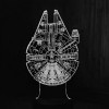 Акриловый светильник-ночник Тисячолітній сокіл (Millennium Falcon) белый tty-n000726