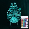 Акриловый светильник-ночник с пультом 16 цветов Тысячелетний Сокол (Millennium Falcon) tty-n000727